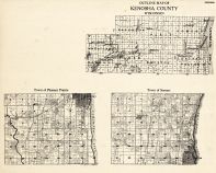 Kenosha County Outline - Pleasant Prairie, Somers, Wisconsin State Atlas 1930c